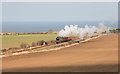 TG1242 : Sea Sun and Steam in North Norfolk by roger geach
