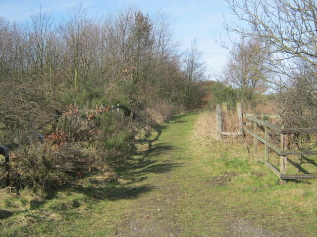 Footpath northwards from the Brandon -... © peter robinson :: Geograph ...