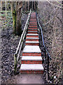 SD9927 : Rebuilt steps on footpath between Holme Street and Shelf Road, Hebden Bridge by Phil Champion