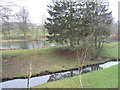 River Coln and Withington Manor House Lake