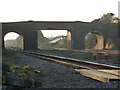 Bridge at Magor over the main line between Cheltenham and Cardiff