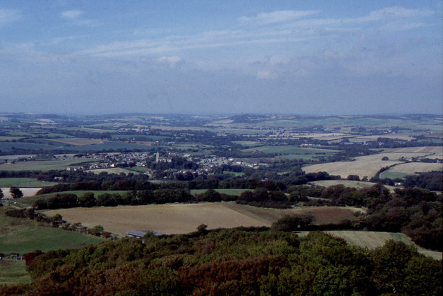 Looking towards Godshill from Gat Cliff