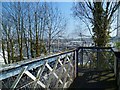 On the footbridge at Bursledon station