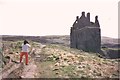 NX0053 : On the path to Dunskey Castle, June 1985 by Ann Cook