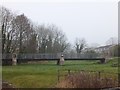 Modern footbridge over Kate Brook and its floodplain 