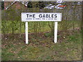 The Gables sign