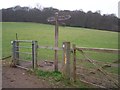 SU8595 : Trail sign post in Hughenden Valley by Rob Emms