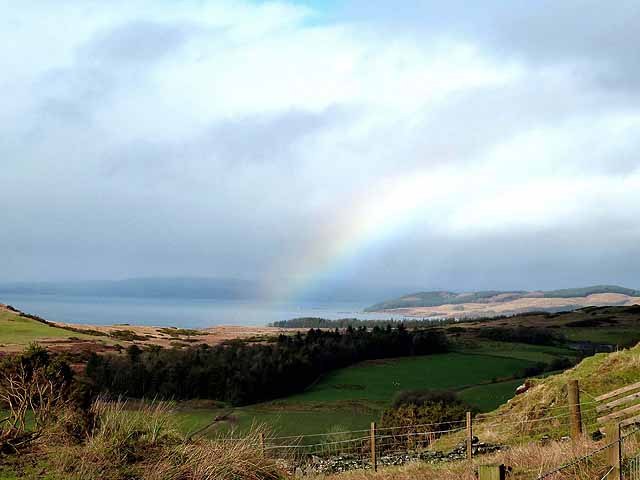 Rainbow over Auchalick Bay