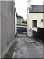 Narrow exit from Castle Street to the Banbridge Road