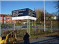 SJ8292 : Signs at Chorlton Park Adult learning Centre, Mauldeth Road West by Phil Champion