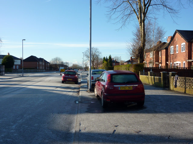 Pavement parking on Hardy Lane, Chorlton