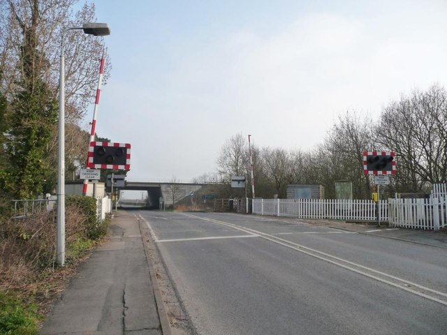 Two types of crossing at Rawcliffe Station