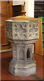 TQ3579 : St Mary with All Saints, Rotherhithe - Font by John Salmon