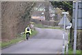 Yeovil : Cyclist on a Country Road