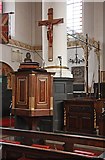 TQ3579 : St Mary with All Saints, Rotherhithe - Pulpit by John Salmon