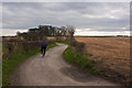 SJ4781 : A cyclist negotiates the bends in Within Way by Ian Greig