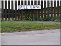 Mill Lane sign