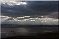 SJ4681 : The Mersey estuary and sunrays by Ian Greig