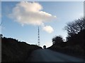 One of several radio/phone masts on Hensbarrow Downs