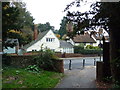 Looking down the path from St Peter