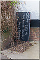 Farewell message at White Horse Pub, Beeches Hill