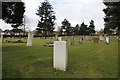 View across the cemetery