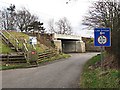 Railway bridge and road junction near Symington