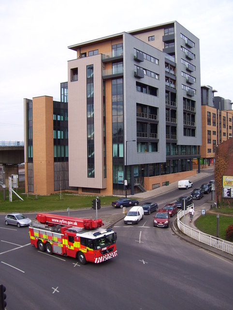 Modern housing on Broad Street