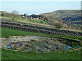 SK1473 : Dewpond above Miller's Dale by Andrew Hill