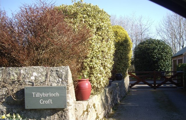 Entrance to Tillybirloch Croft
