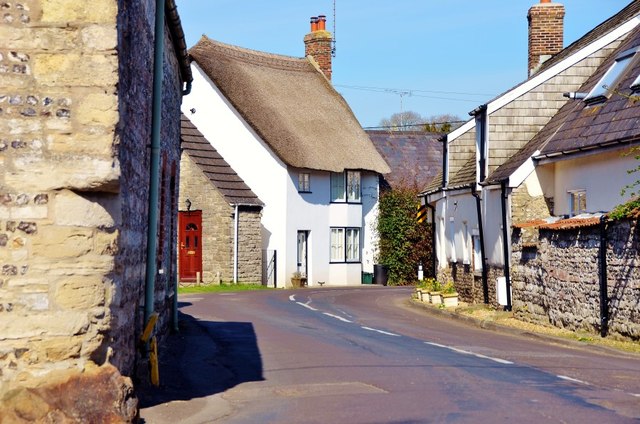 Charminster: Winding Road Through The... © Mr Eugene Birchall ...