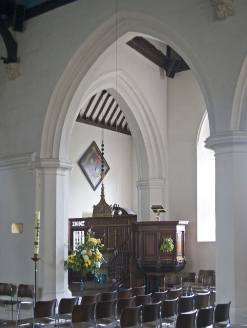 Interior of St Andrew's Parish Church, Farnham