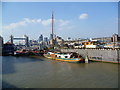 Houseboat village at Bermondsey