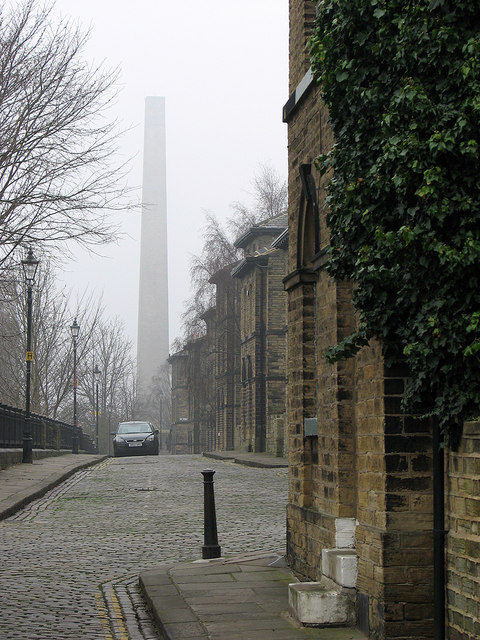 A misty March morning in Saltaire