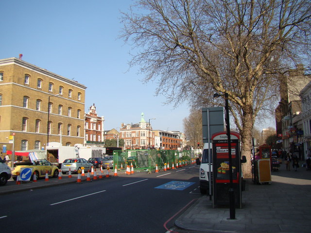 View of the White Hart from Whitechapel Road