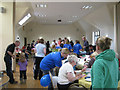 SP4476 : Charity event in the rebuilt village hall by Robin Stott
