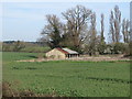 Barn near trees