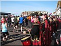 Scots pipe band at Hastings Half Marathon 2012