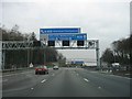 M25, clockwise approaching junction 18