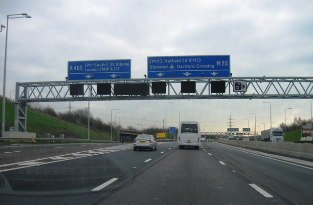 M25, Clockwise Junction 21a © Alex Mcgregor :: Geograph Britain And Ireland