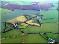 Farms near Thaxted from the air