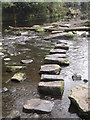 SK3087 : Stepping across the Rivelin by Dave Pickersgill