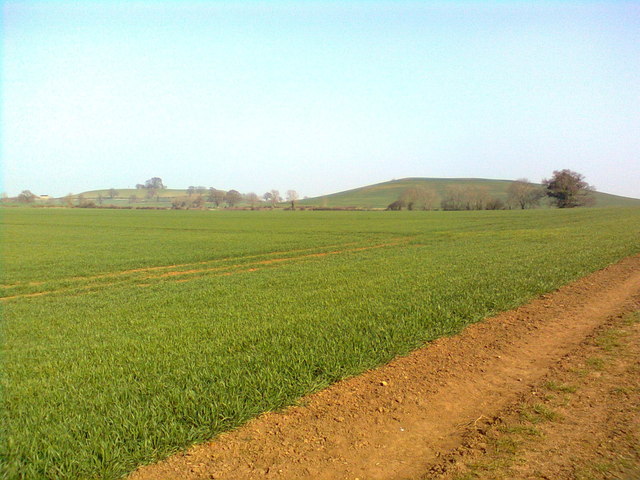 Madmarston Hill and Jester's Hill, from the Roman road