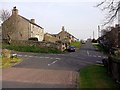 Road junction near Westwood Cottages