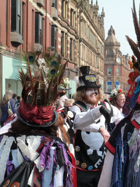 Colourful dancers, Leeds