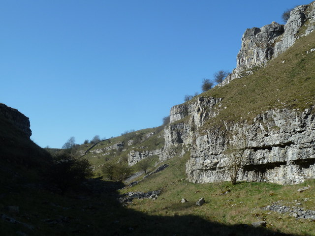 Looking up Lathkill Dale