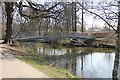 Pittville Lake footbridge