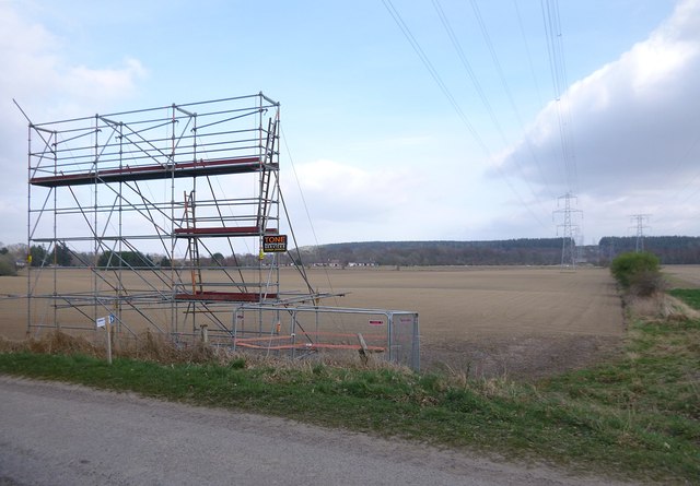 catenary scaffold installation