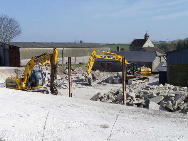 Demolition work, Fifield Bavant