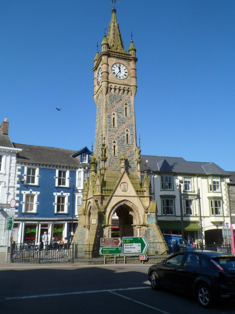 Grade II Listed Clock Tower, Machynlleth © Jaggery :: Geograph Britain ...